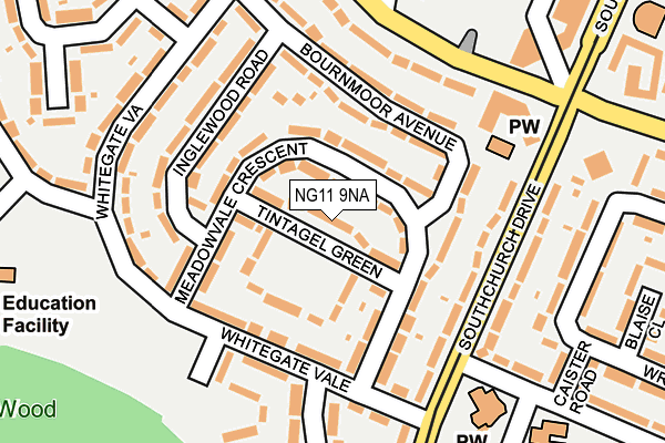 NG11 9NA map - OS OpenMap – Local (Ordnance Survey)