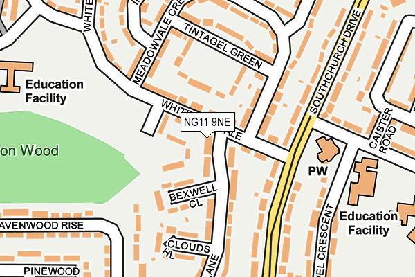 NG11 9NE map - OS OpenMap – Local (Ordnance Survey)