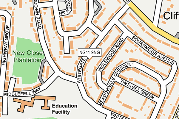 NG11 9NG map - OS OpenMap – Local (Ordnance Survey)