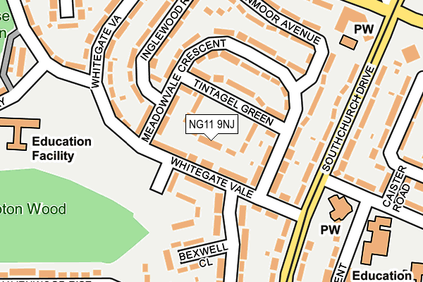 NG11 9NJ map - OS OpenMap – Local (Ordnance Survey)