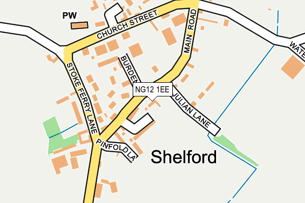 NG12 1EE map - OS OpenMap – Local (Ordnance Survey)