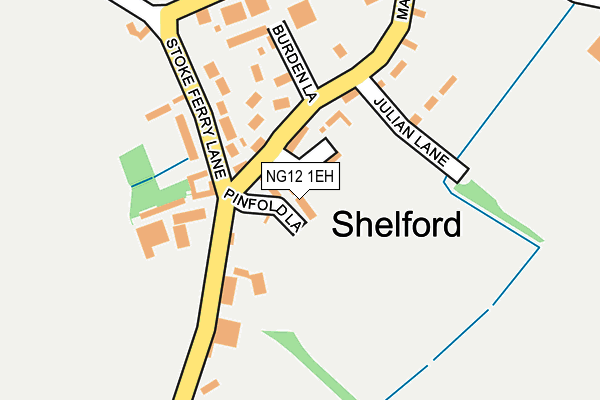 NG12 1EH map - OS OpenMap – Local (Ordnance Survey)