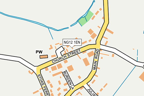 NG12 1EN map - OS OpenMap – Local (Ordnance Survey)