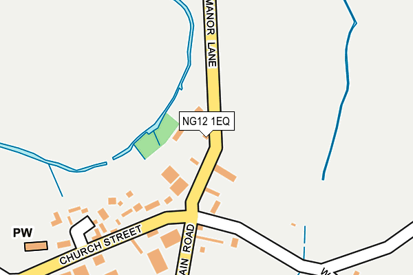 NG12 1EQ map - OS OpenMap – Local (Ordnance Survey)