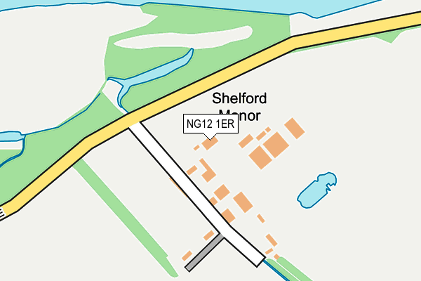 NG12 1ER map - OS OpenMap – Local (Ordnance Survey)