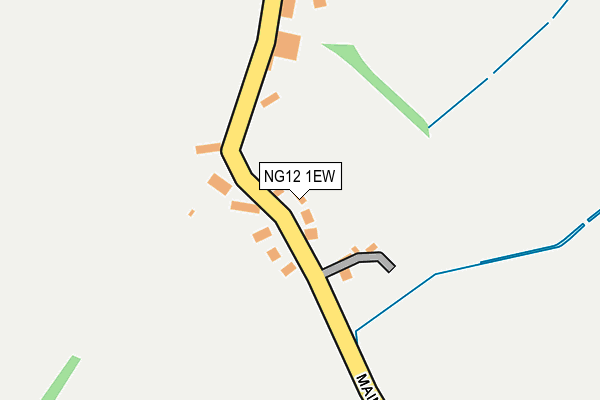 NG12 1EW map - OS OpenMap – Local (Ordnance Survey)