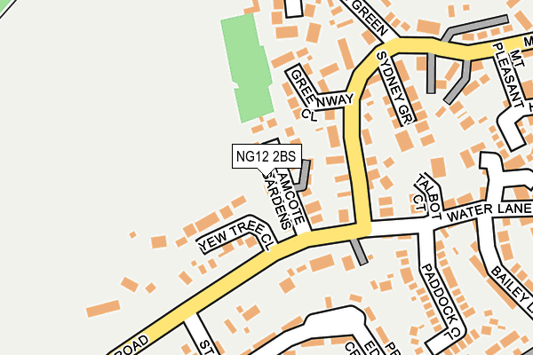 NG12 2BS map - OS OpenMap – Local (Ordnance Survey)