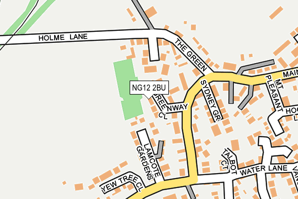 NG12 2BU map - OS OpenMap – Local (Ordnance Survey)