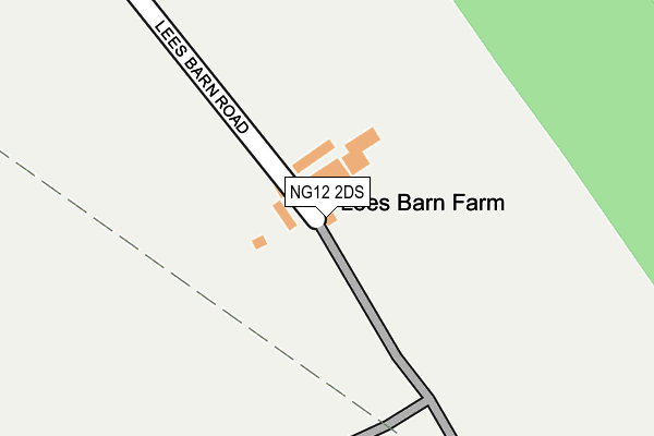 NG12 2DS map - OS OpenMap – Local (Ordnance Survey)
