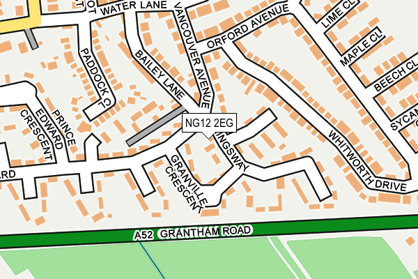 NG12 2EG map - OS OpenMap – Local (Ordnance Survey)