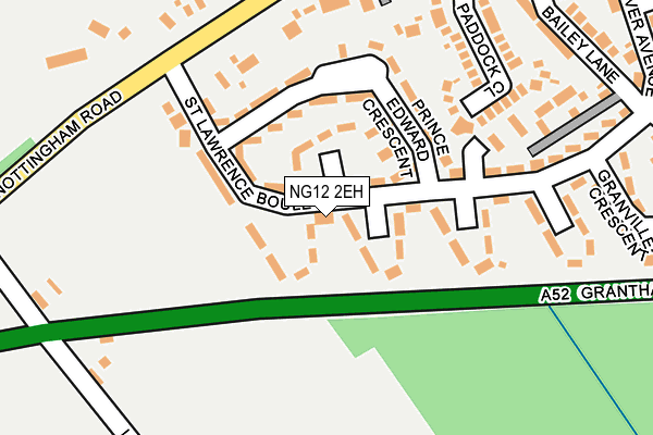 NG12 2EH map - OS OpenMap – Local (Ordnance Survey)