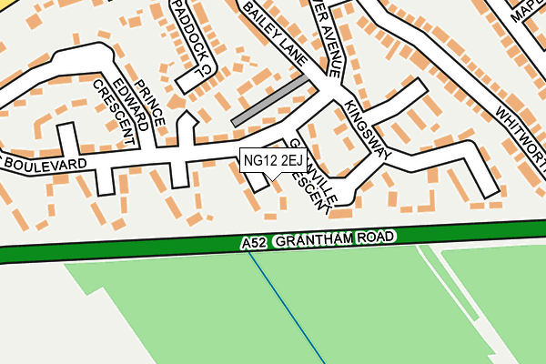 NG12 2EJ map - OS OpenMap – Local (Ordnance Survey)