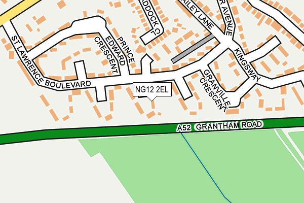 NG12 2EL map - OS OpenMap – Local (Ordnance Survey)