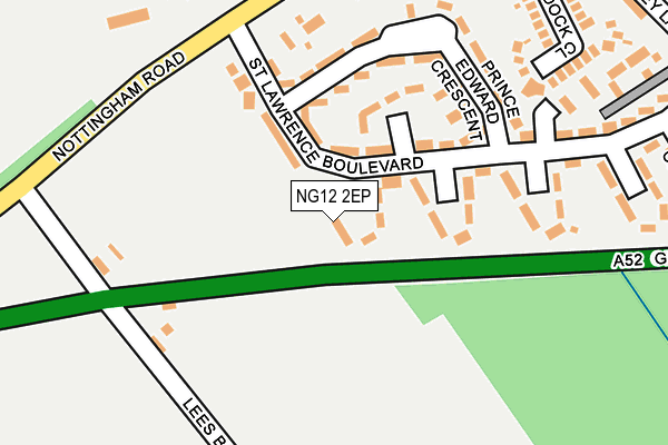 NG12 2EP map - OS OpenMap – Local (Ordnance Survey)