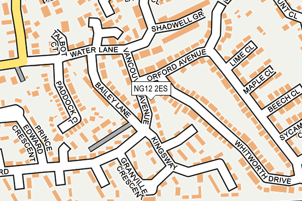 NG12 2ES map - OS OpenMap – Local (Ordnance Survey)