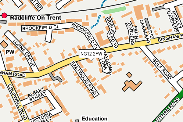 NG12 2FW map - OS OpenMap – Local (Ordnance Survey)