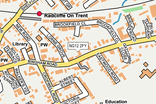 NG12 2FY map - OS OpenMap – Local (Ordnance Survey)