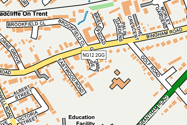 NG12 2GG map - OS OpenMap – Local (Ordnance Survey)