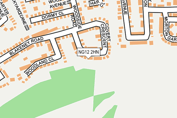 NG12 2HN map - OS OpenMap – Local (Ordnance Survey)