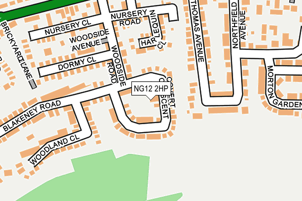 NG12 2HP map - OS OpenMap – Local (Ordnance Survey)
