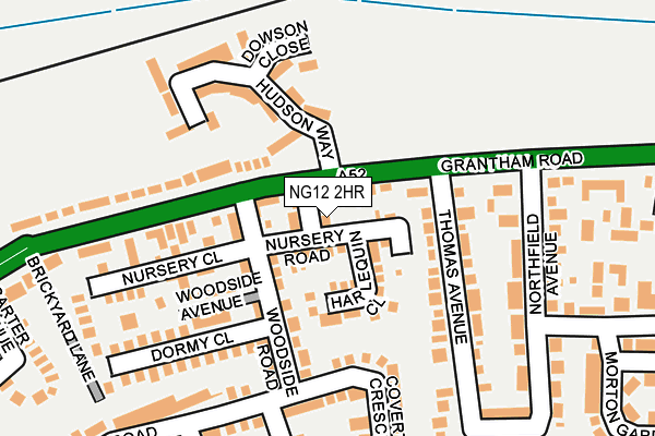 NG12 2HR map - OS OpenMap – Local (Ordnance Survey)