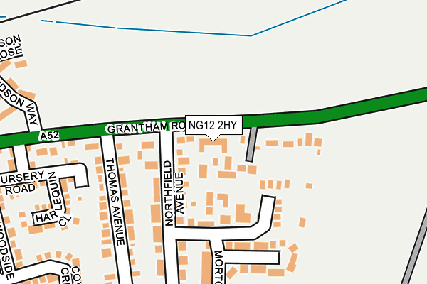 NG12 2HY map - OS OpenMap – Local (Ordnance Survey)