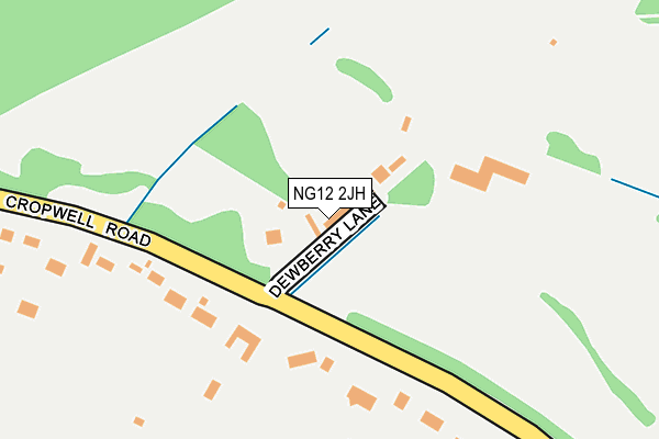 NG12 2JH map - OS OpenMap – Local (Ordnance Survey)