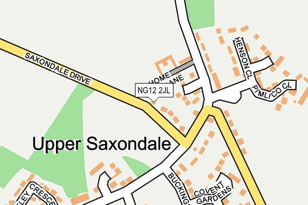 Map of SAXONDALE CONSULTING LTD at local scale