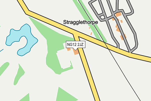 NG12 2JZ map - OS OpenMap – Local (Ordnance Survey)