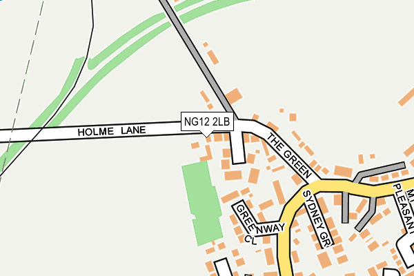NG12 2LB map - OS OpenMap – Local (Ordnance Survey)