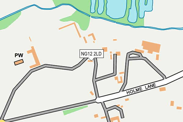 NG12 2LD map - OS OpenMap – Local (Ordnance Survey)