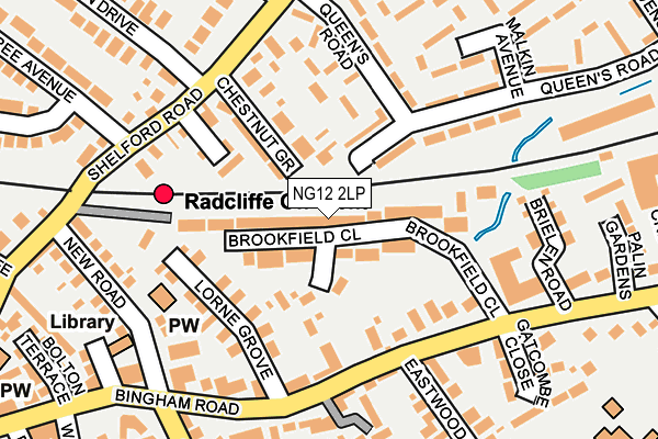 NG12 2LP map - OS OpenMap – Local (Ordnance Survey)