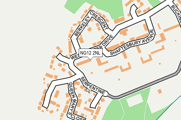 NG12 2NL map - OS OpenMap – Local (Ordnance Survey)