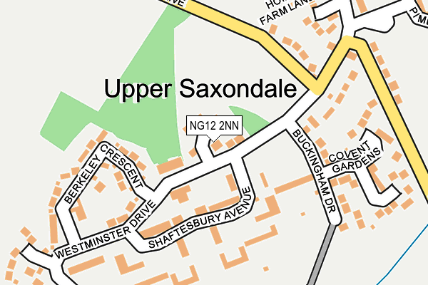 NG12 2NN map - OS OpenMap – Local (Ordnance Survey)