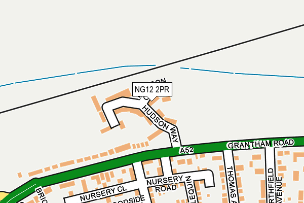 NG12 2PR map - OS OpenMap – Local (Ordnance Survey)
