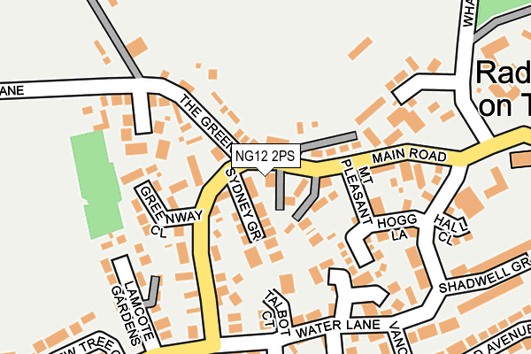 NG12 2PS map - OS OpenMap – Local (Ordnance Survey)