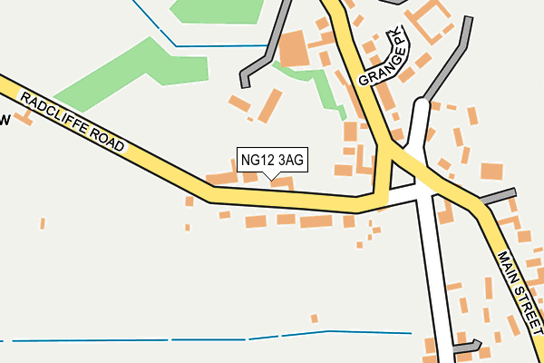 NG12 3AG map - OS OpenMap – Local (Ordnance Survey)