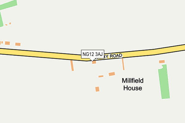 NG12 3AJ map - OS OpenMap – Local (Ordnance Survey)