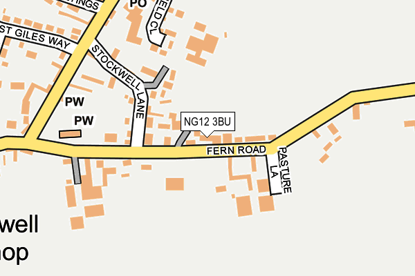 NG12 3BU map - OS OpenMap – Local (Ordnance Survey)