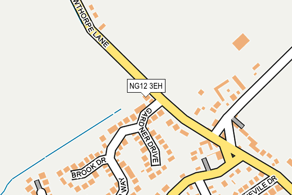 NG12 3EH map - OS OpenMap – Local (Ordnance Survey)