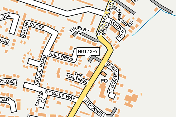 NG12 3EY map - OS OpenMap – Local (Ordnance Survey)