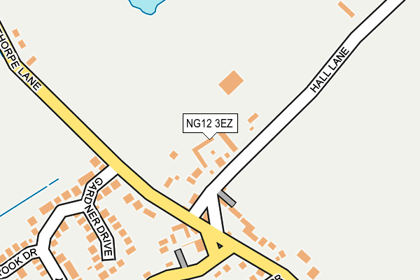NG12 3EZ map - OS OpenMap – Local (Ordnance Survey)