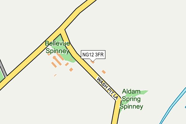 NG12 3FR map - OS OpenMap – Local (Ordnance Survey)