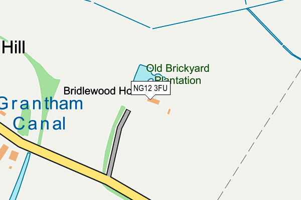 NG12 3FU map - OS OpenMap – Local (Ordnance Survey)