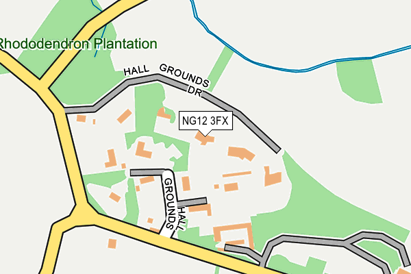 NG12 3FX map - OS OpenMap – Local (Ordnance Survey)