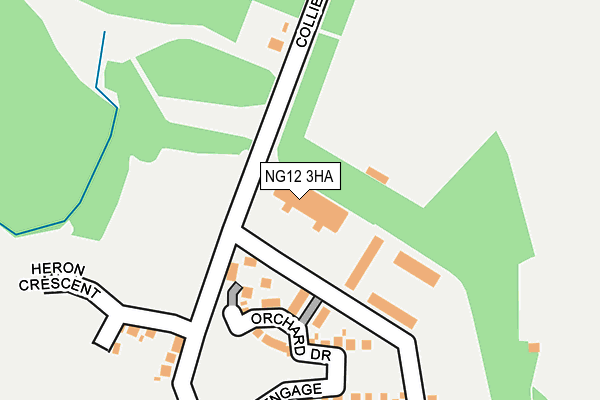 NG12 3HA map - OS OpenMap – Local (Ordnance Survey)