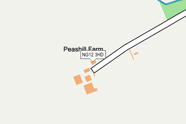 NG12 3HD map - OS OpenMap – Local (Ordnance Survey)