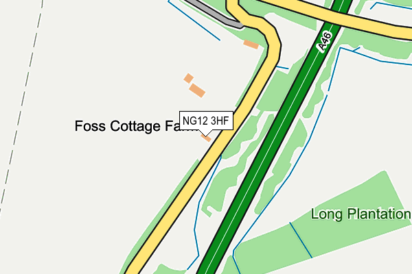 NG12 3HF map - OS OpenMap – Local (Ordnance Survey)