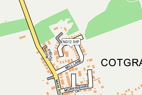 Map of COOKSON HOMES LIMITED at local scale
