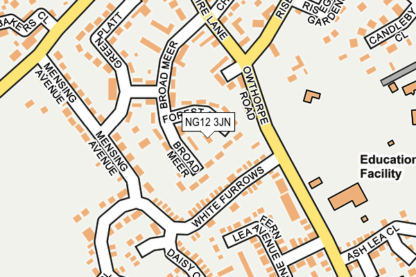 NG12 3JN map - OS OpenMap – Local (Ordnance Survey)